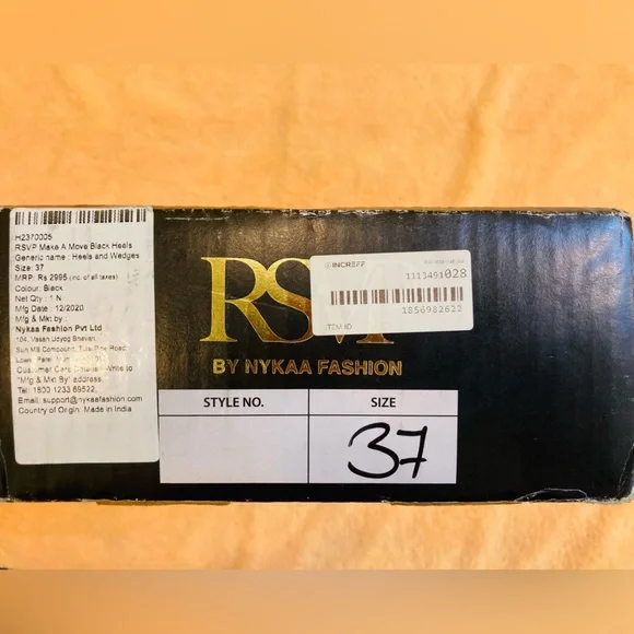 RSVP by Nykaa Fashion
Black Make A Move Stilettos - Picture 9 of 10